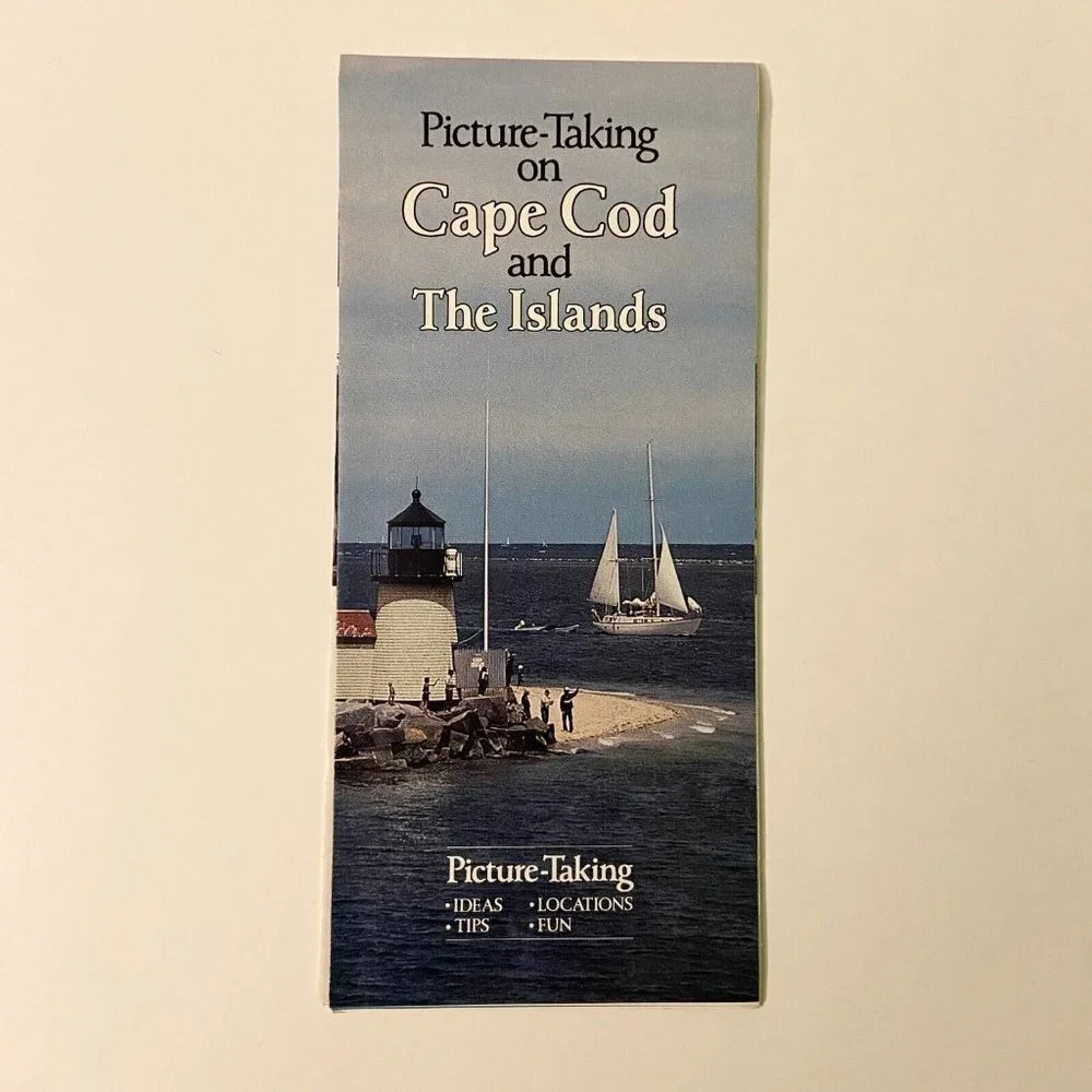 Vintage 1982 Picture Taking on Cape Cod and The Islands Brochure Pamphlet